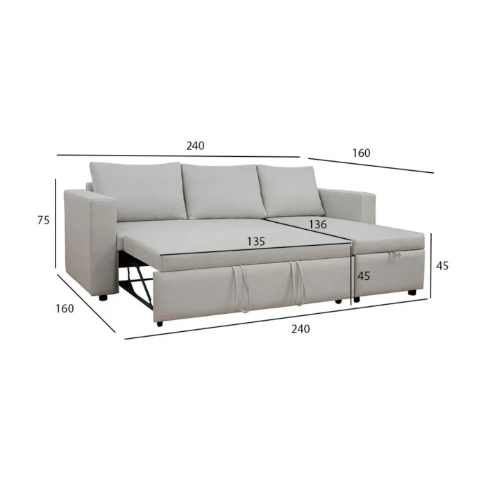 modern sectional sofa bed