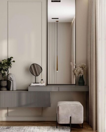 Wall-mounted dressing table