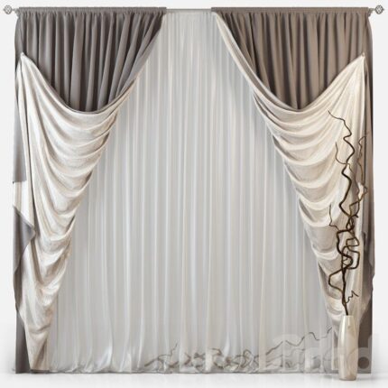 Opulent Cascade Layered Curtain Set